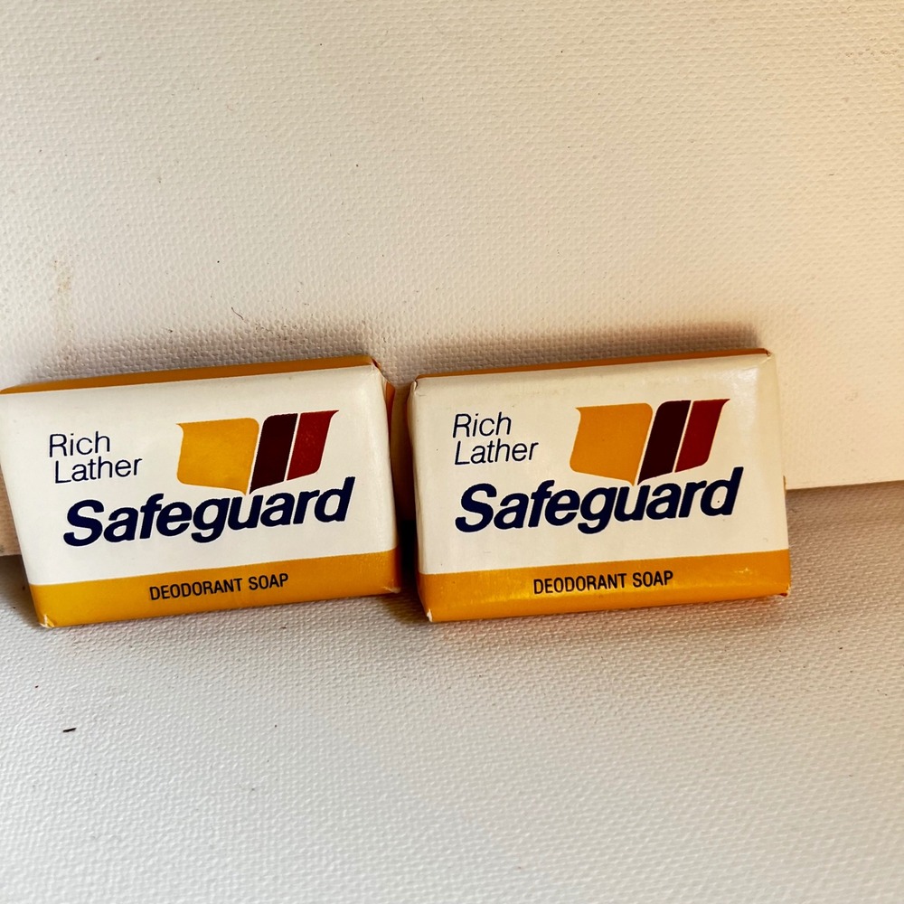 Vintage Safeguard Deodorant Soap Bars Rich Lather Travel Size Set of 2 P&G USA